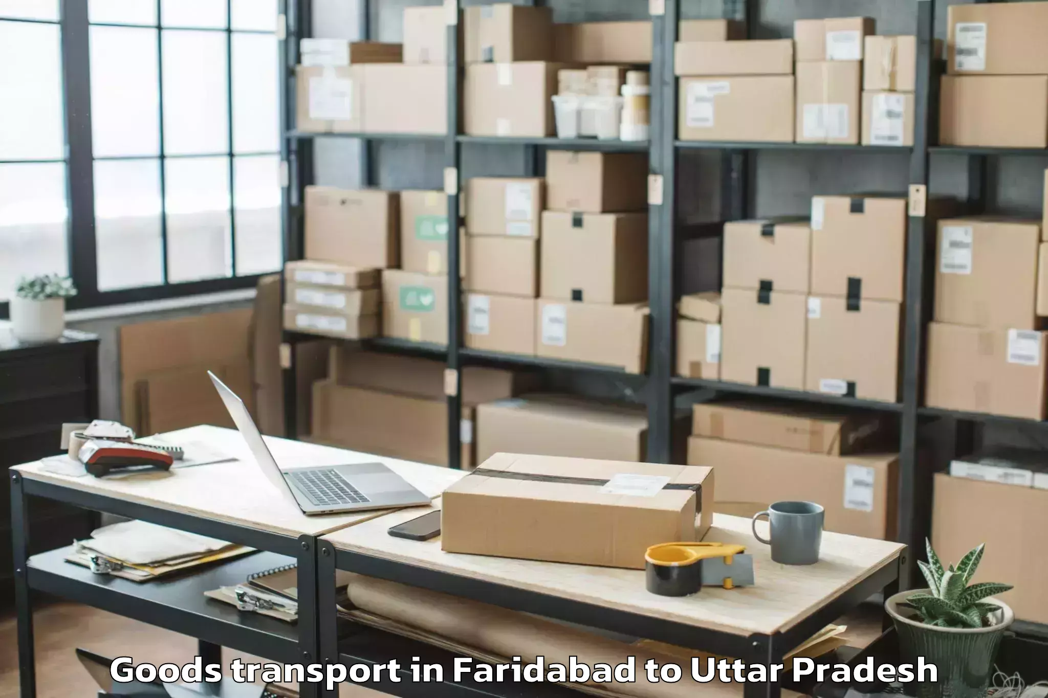 Discover Faridabad to Gursarai Goods Transport